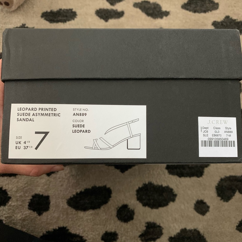 NIB | J. Crew Odette strappy sandals in leopard - Picture 10 of 11
